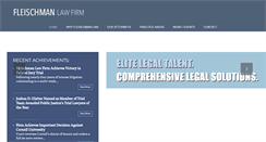 Desktop Screenshot of fleischmanlawfirm.com